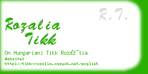 rozalia tikk business card